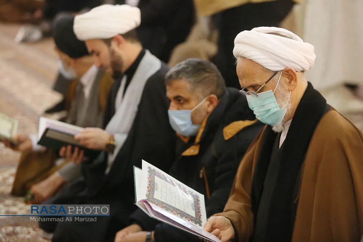 مراسم چهلم مرحوم آیت الله مجتهد شبستری در حرم کریمه اهل&zwnj;بیت (ع)