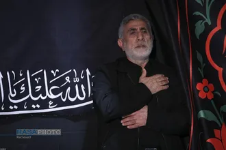مراسم عزاداری شام غریبان حسینی در جوار محل شهادت قائد شهید