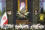 لحظه تحویل سال ۱۴۰۵ در حرم حضرت فاطمه معصومه (س)