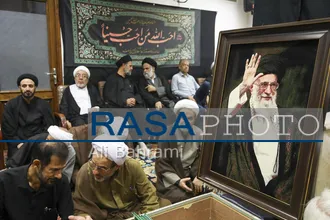 مراسم بزرگداشت قائد شهید امت حضرت آیت&zwnj;الله&zwnj;العظمی خامنه ای در دفتر حضرت آیت الله جوادی آملی