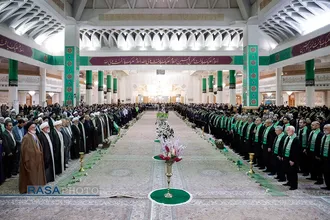 آیین آغاز جشن&zwnj;های دهه کرامت در حرم حضرت معصومه (سلام الله علیها)
