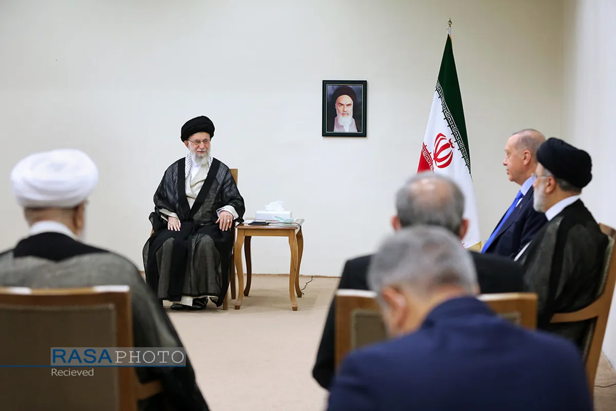 دیدار رئیس&zwnj;جمهور ترکیه با مقام معظم رهبری