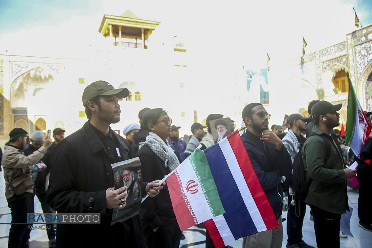 تجدید پیمان اندونزیایی&zwnj; و تایلندی و سومالیایی&zwnj;های مقیم ایران با آرمان&zwnj;های رهبر شهید انقلاب