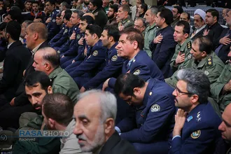 مراسم بزرگداشت آیت&zwnj;الله مؤمن در حسینیه امام خمینی با حضور مقام معظم رهبری