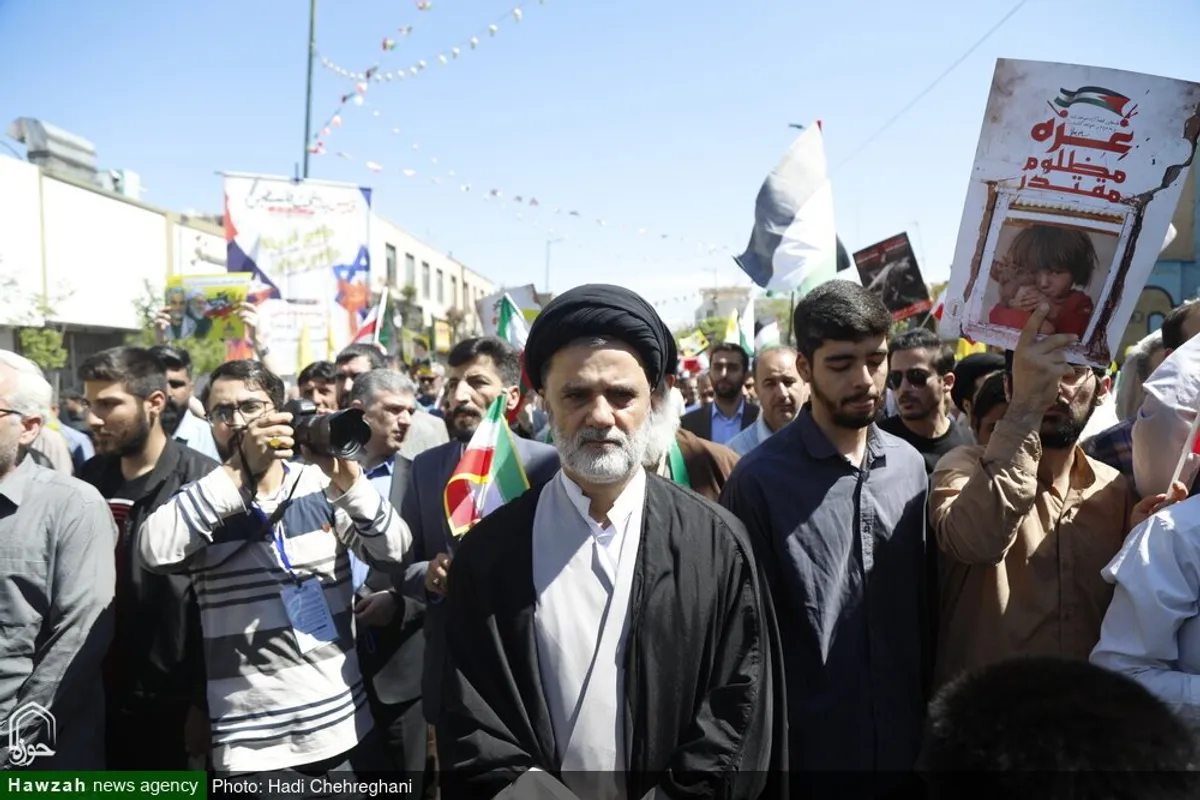 حضور شخصیت های حوزوی در راهپیمایی روز جهانی قدس