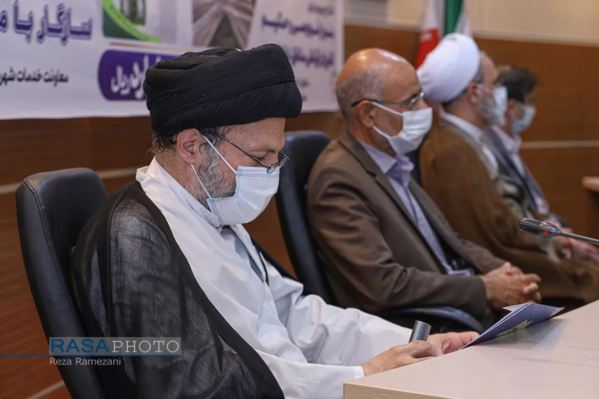 افتتاح تقاطع غیر همسطح آیت&zwnj;الله شهید حکیم با حضور آیت الله اعرافی