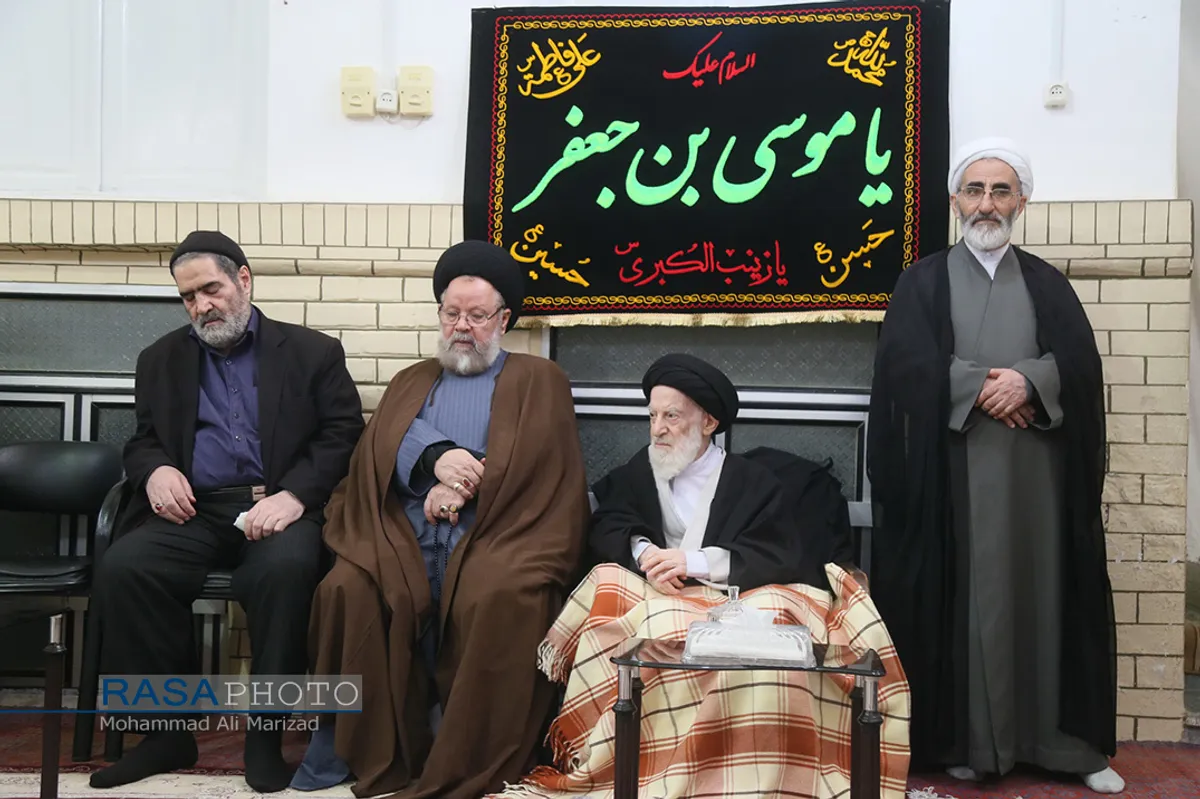عزاداری روز شهادت حضرت امام موسی بن جعفر (ع) در بیت حضرت آیت الله شبیری زنجانی
