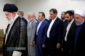 دیدار رئیس&zwnj;جمهور و اعضای هیئت دولت مقام معظم رهبری
