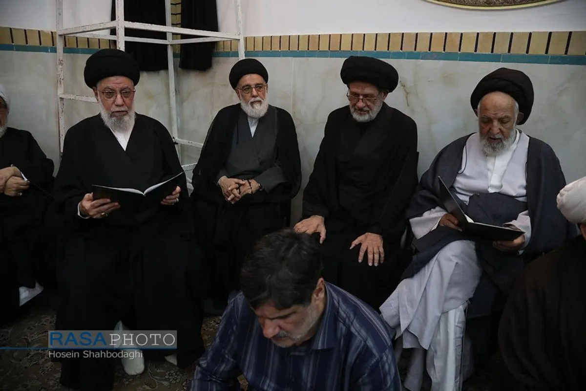 مراسم ختم همسر آیت الله شبیری زنجانی