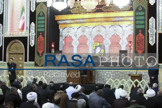 بزرگداشت رهبر شهید انقلاب از سوی آیت&zwnj;الله مکارم شیرازی در حرم مطهر
