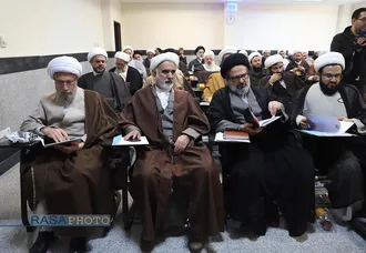 افتتاحییه کمیسیون&zwnj;های سیزدهمین اجلاسیه جامعه مدرسین حوزه علمیه با علما بلاد