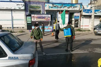 فعالیت&zwnj;های جهادی طلاب نیشابور برای مقابله با کرونا