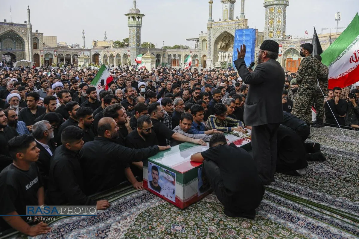 تشییع بسیجی شهید محسن گرایی