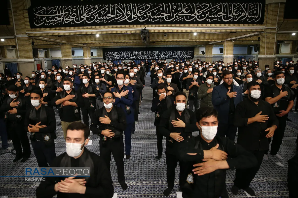 عزاداری اربعین حسینی هیئت&zwnj;های دانشجویی در حسینیه امام خمینی (ره) با حضور مقام معظم رهبری