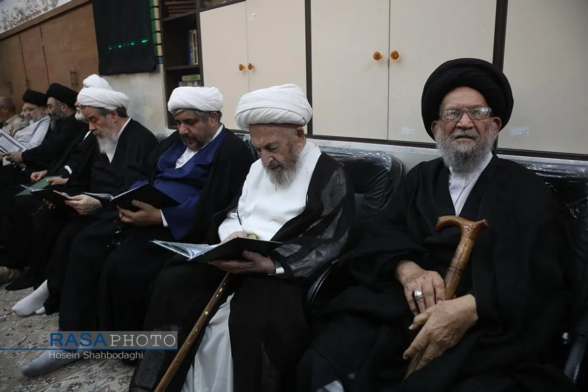 مراسم ختم همسر آیت الله شبیری زنجانی