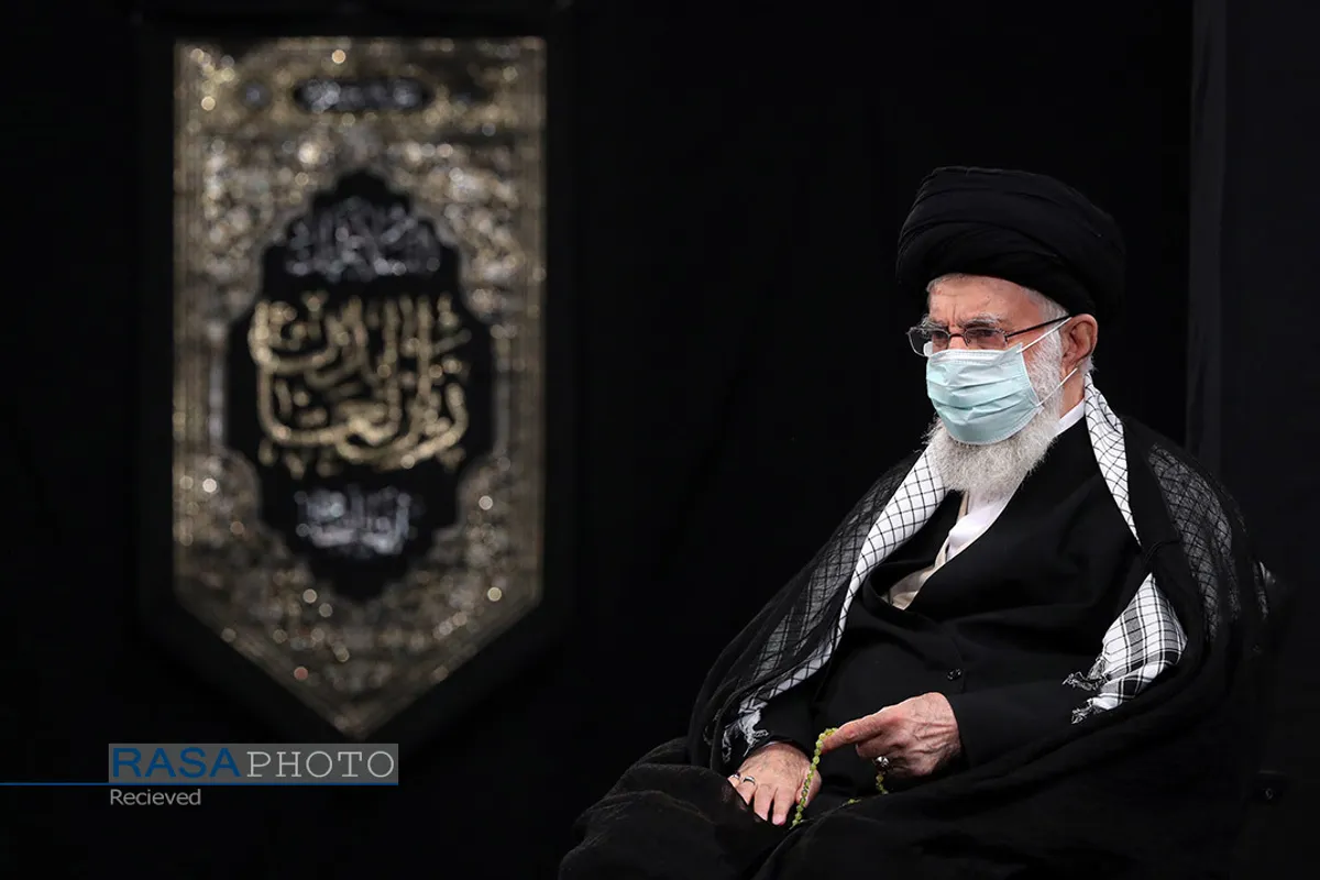 آخرین شب مراسم عزاداری حضرت اباعبدالله الحسین (علیه&zwnj;السلام) با حضور رهبر انقلاب