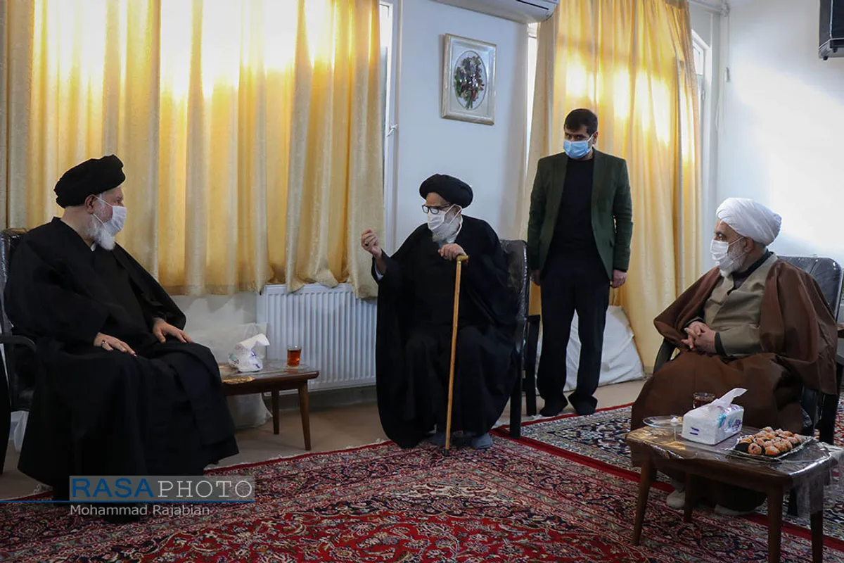 دیدار آیت الله علم&zwnj;الهدی با آیت الله مرتضوی