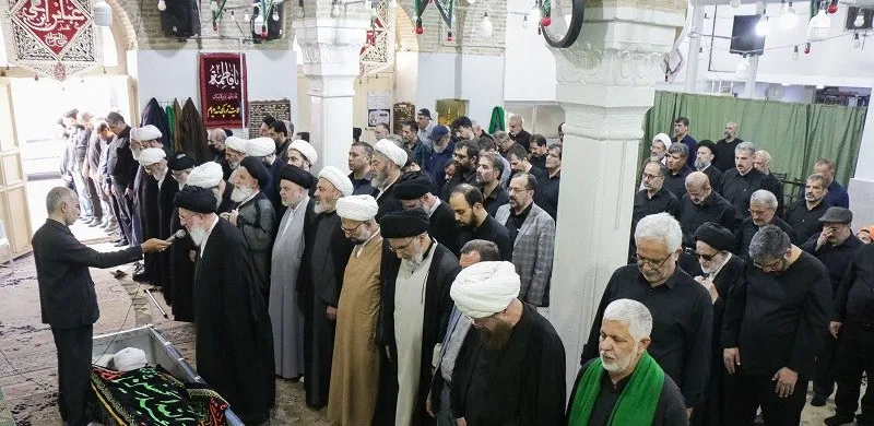 مراسم تشییع حجت الاسلام والمسلمین محمودی بهبهانی در قم برگزار شد