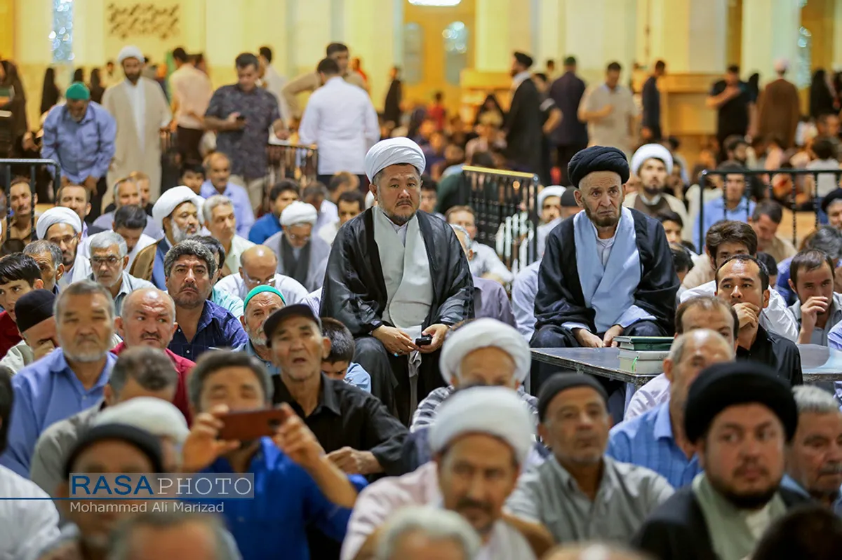 مراسم بزرگداشت آیت الله آصف محسنی در حرم حضرت معصومه (سلام الله علیها)