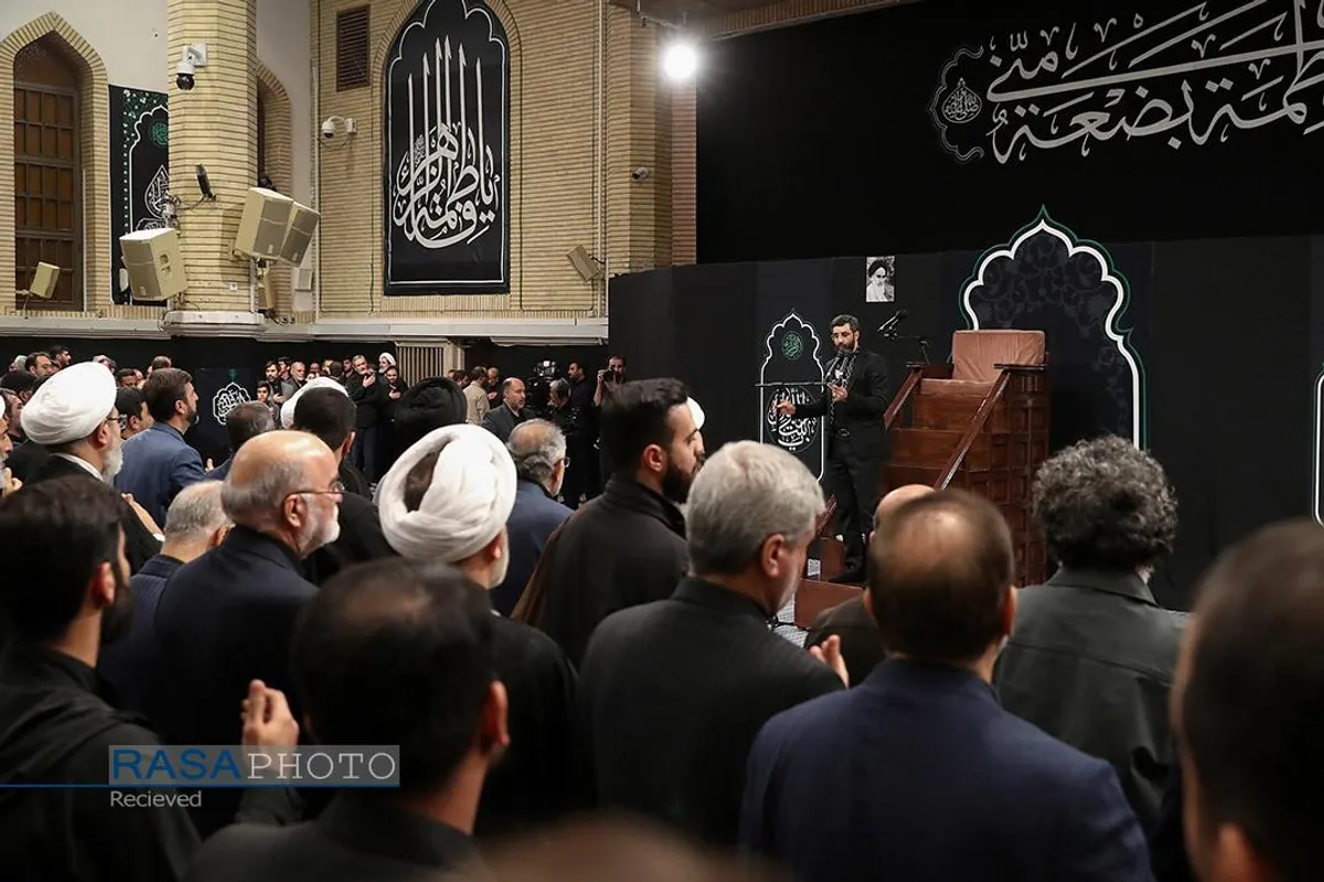 دومین شب مراسم عزاداری حضرت زهرا (سلام&zwnj;الله&zwnj;علیها) با حضور رهبر انقلاب