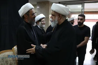 حضور شخصیت&zwnj;های حوزوی و گروه&zwnj;های مردم در دفتر حزب الله لبنان در قم