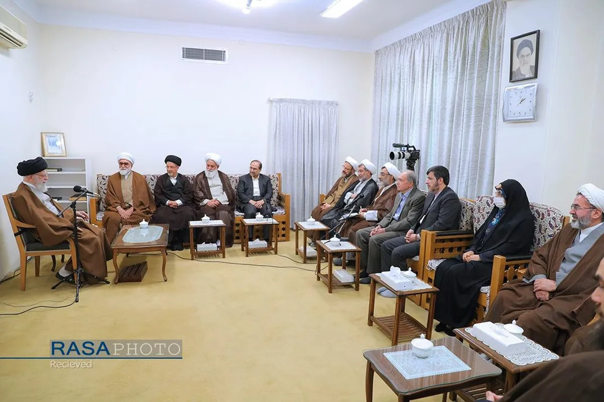 دیدار اعضای هیئت علمی پنجمین کنگره جهانی حضرت امام رضا (علیه&zwnj;السلام) با رهبر انقلاب