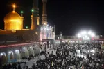 اجتماع هیئات مذهبی قم با شعار &laquo;مسلم دیگر تنها نخواهد ماند&raquo; در حرم مطهر