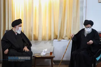 دیدار آیت الله علم&zwnj;الهدی با آیت الله مرتضوی