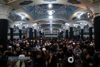 مراسم سوگواری حضرت اباعبدالله&zwnj;الحسین(ع) در هیئت ثارالله قم&lrm;
