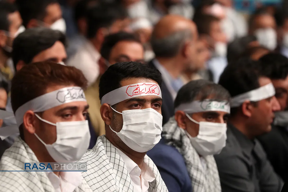 دیدار کارگران با مقام معظم رهبری