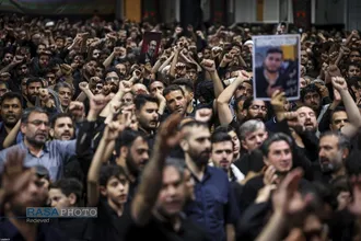 مراسم عزاداری شام غریبان حسینی در جوار محل شهادت قائد شهید