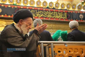 تشرف آیت الله شبیری زنجانی به حرم کریمه اهلبیت (سلام&zwnj;الله&zwnj;علیها)