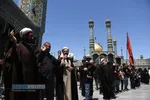 عزاداری روز شهادت حضرت امام جعفر صادق (ع) و تشییع پیکر شهید دفاع مقدس در قم