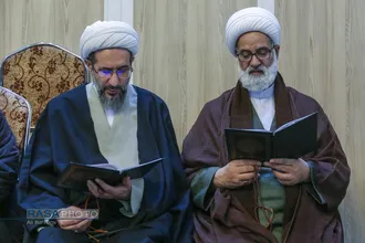مراسم ختم ابوالزوجه آیت الله کعبی در قم