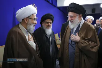 دیدار اعضای ستاد برگزاری کنگره بزرگداشت آیت&zwnj;الله میلانی با رهبر معظم انقلاب