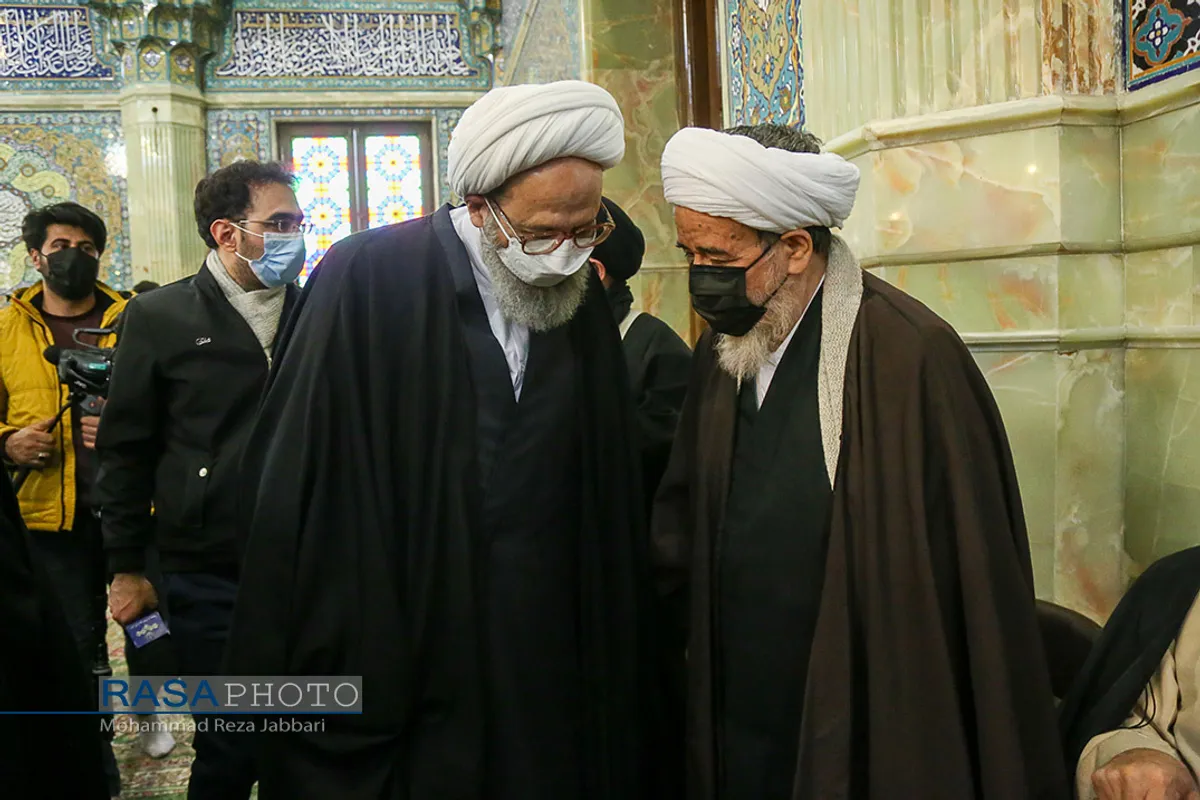 مراسم ترحیم حضرت آیت الله صافی گلپایگانی با حضور مراجع، علما و شخصیت&zwnj;های حوزوی