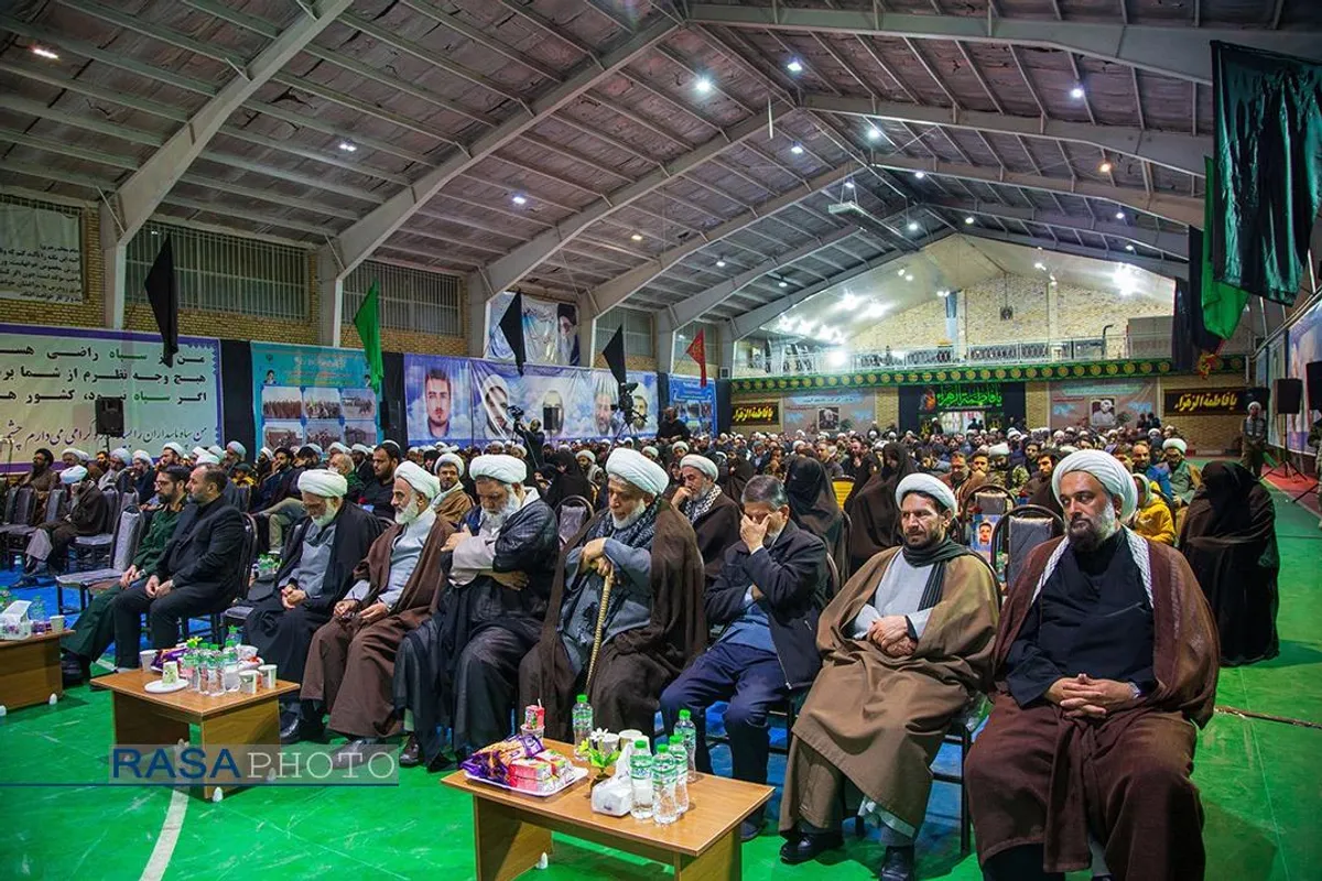 مراسم سالگرد شهادت طلبه بسیجی مدافع امنیت، حسن مختارزاده و یادواره شهدای روحانی