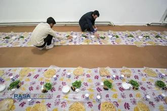 ضیافت افطاری طلاب و روحانیون در حوزه علمیه امام حسن مجنبی (ع) &lrm;