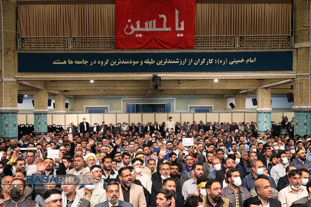دیدار کارگران با مقام معظم رهبری