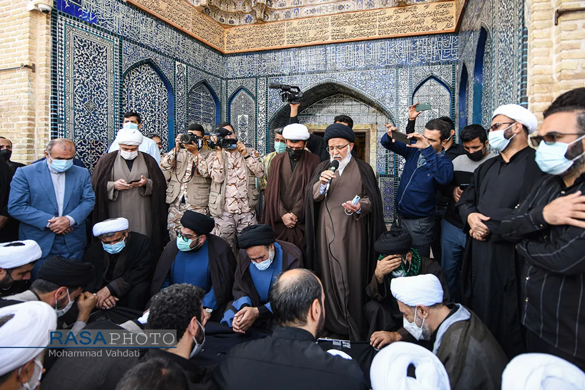 تشییع حجت الاسلام و المسلمین طاهری مدیرکل مرکز خدمات حوزه علمیه استان قم