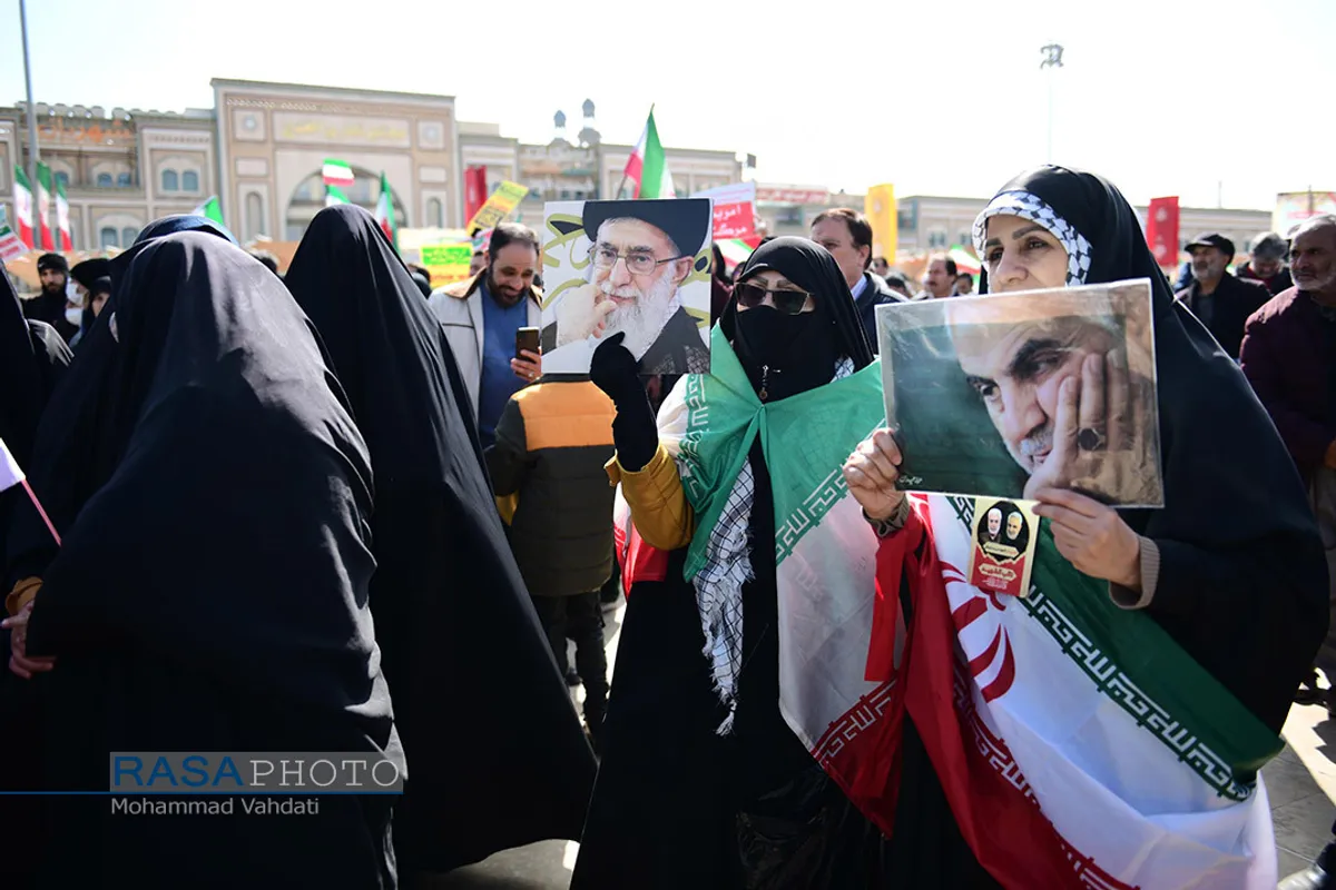 راهپیمایی باشکوه مردم قم در جشن پیروزی انقلاب