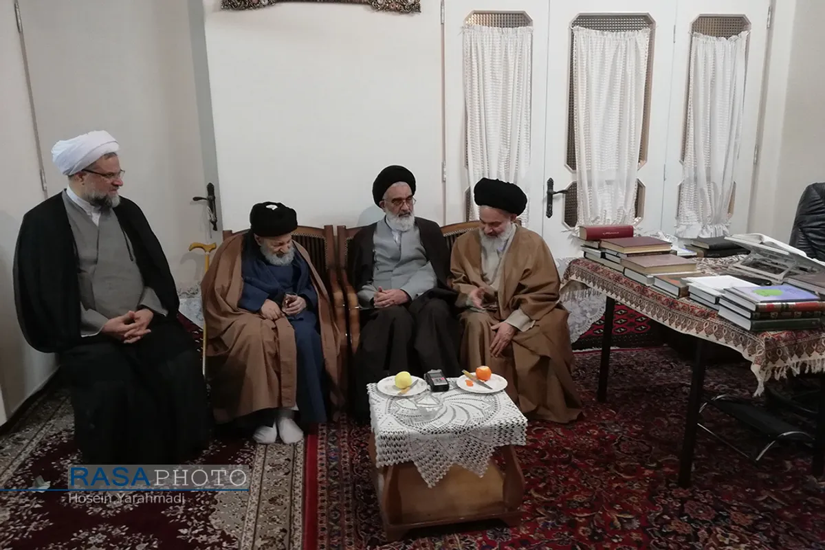 دیدار آیت الله حسینی بوشهری و آیت الله سعیدی با آیت الله خرازی