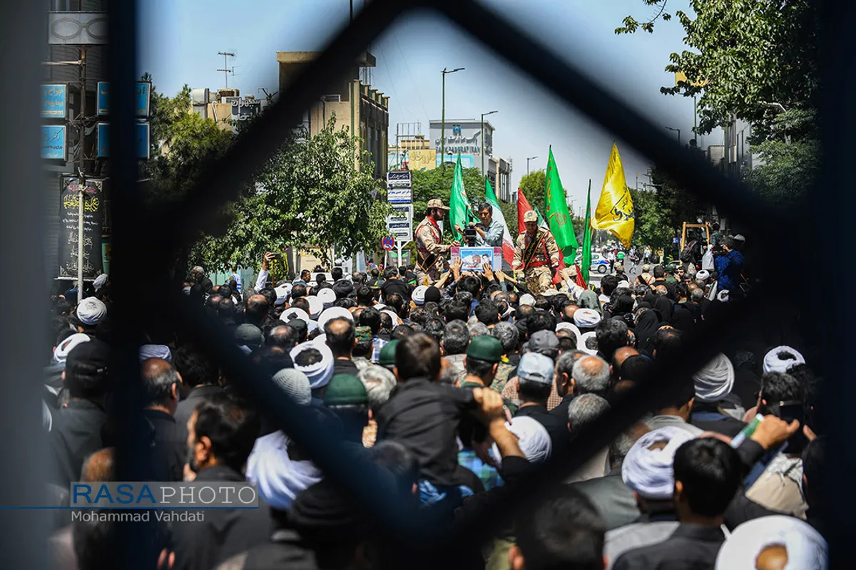 عزاداری روز شهادت حضرت امام جعفر صادق (ع) و تشییع پیکر شهید دفاع مقدس در قم