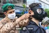 رزمایش پدافند زیستی سپاه ناحیه شهید محلاتی