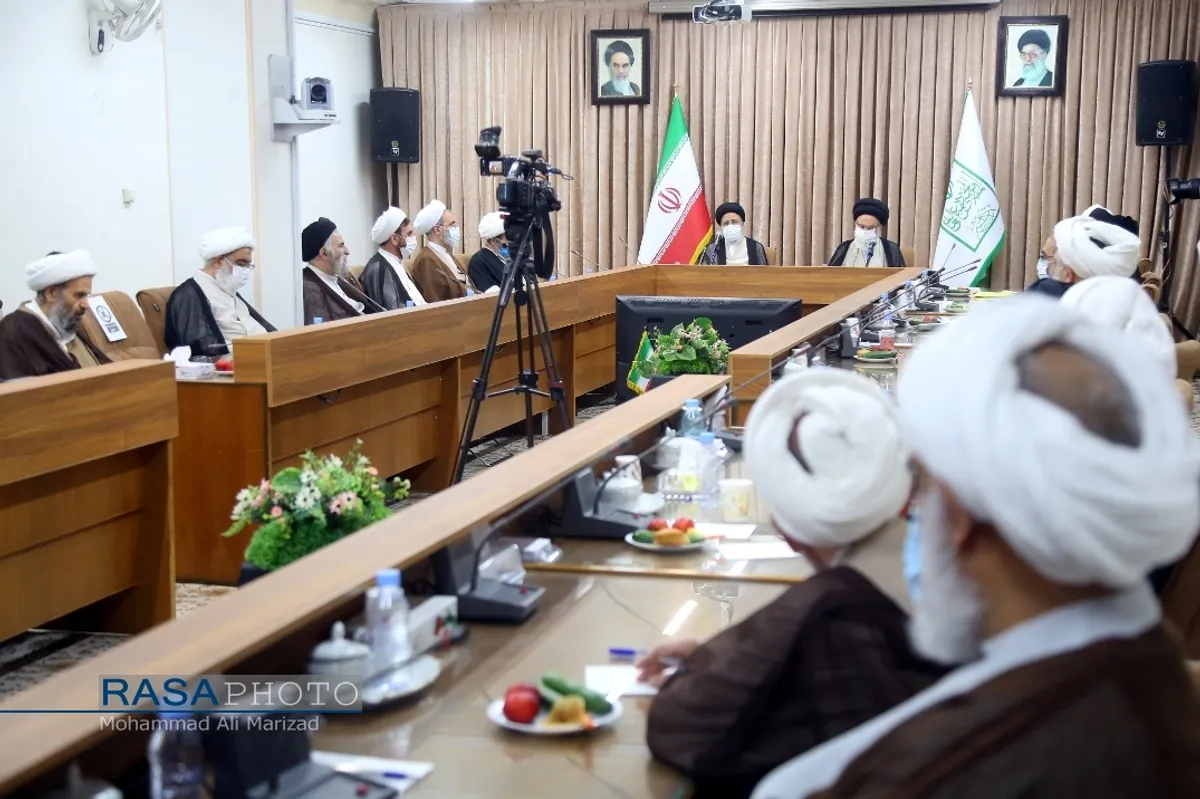 حضور رئیس جمهور منتخب در جلسه جامعه مدرسین