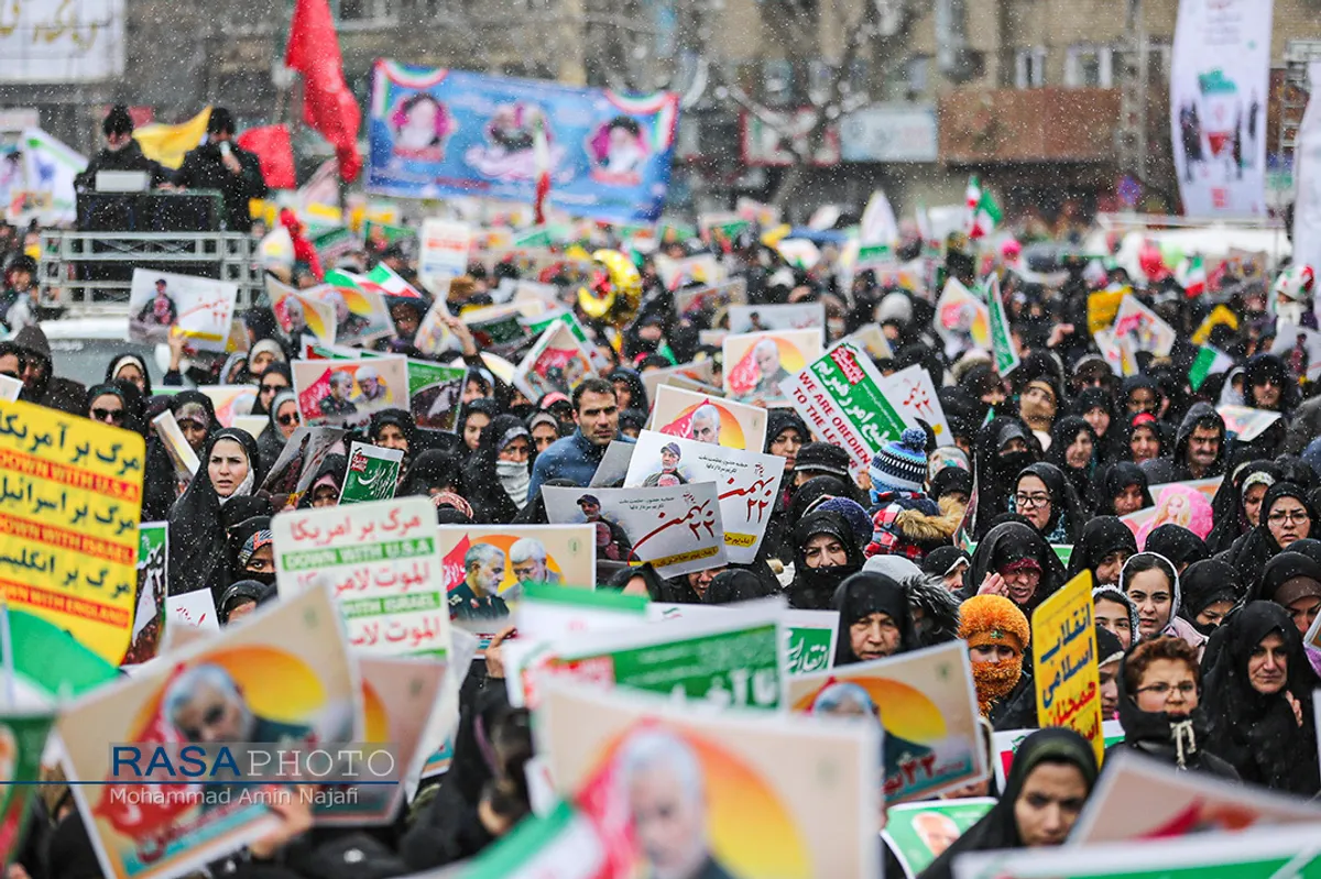 فجر سلیمانی | راهپیمایی ۲۲ بهمن در همدان