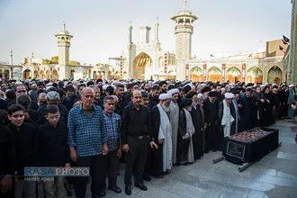 تشییع همسر آیت الله شبیری زنجانی