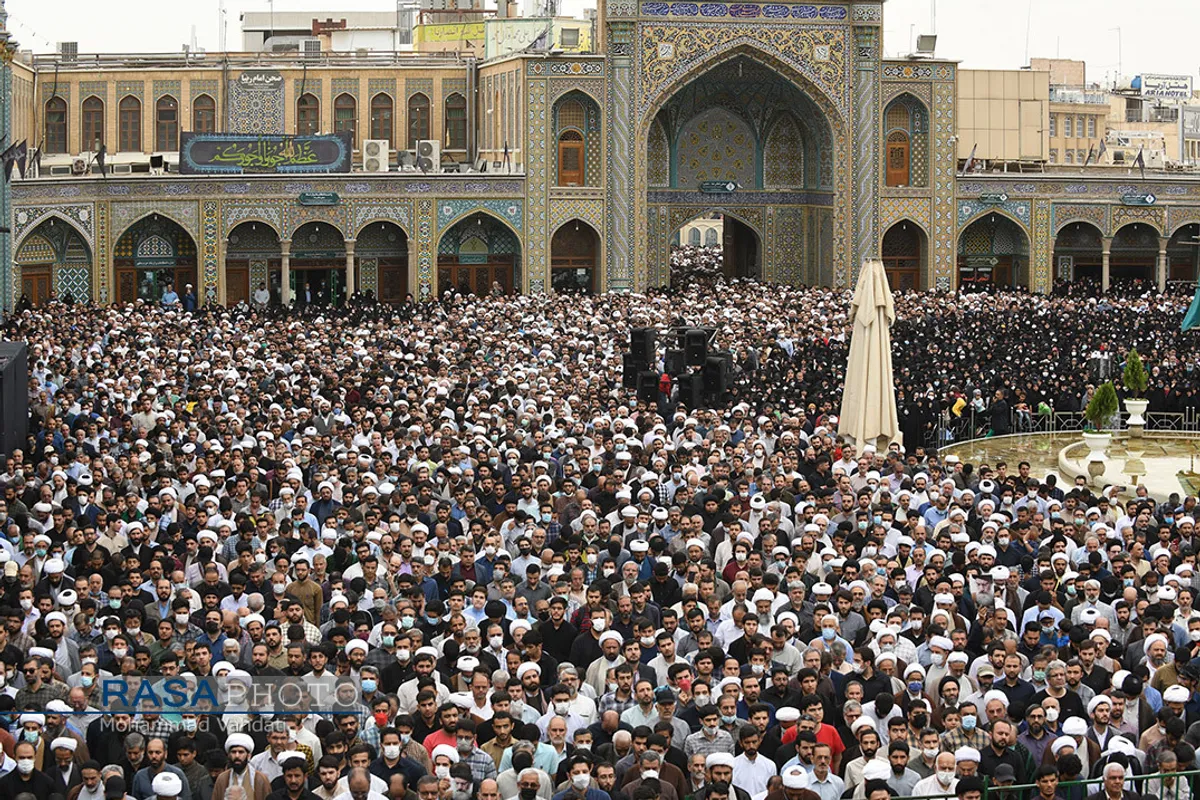 تشییع پیکر مرحوم آیت الله فاطمی&zwnj;نیا در قم