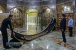 آیین سپاه پوش کردن ضریح مطهر حرم حضرت فاطمه معصومه (س)