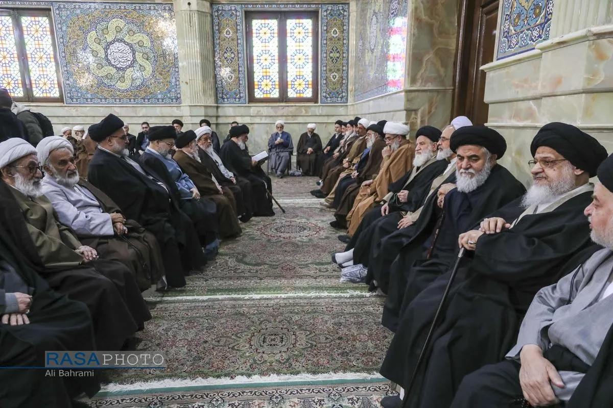 تشییع پیکر آیت الله سیدهادی حسینی سیستانی برادر حضرت آیت&zwnj;الله سید علی سیستانی